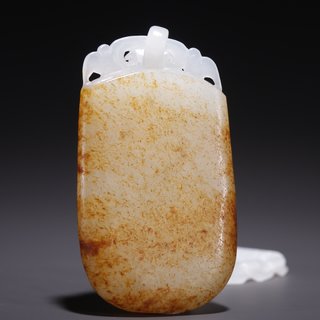 和田玉籽料|旧藏·和田玉籽料原石带链挂件