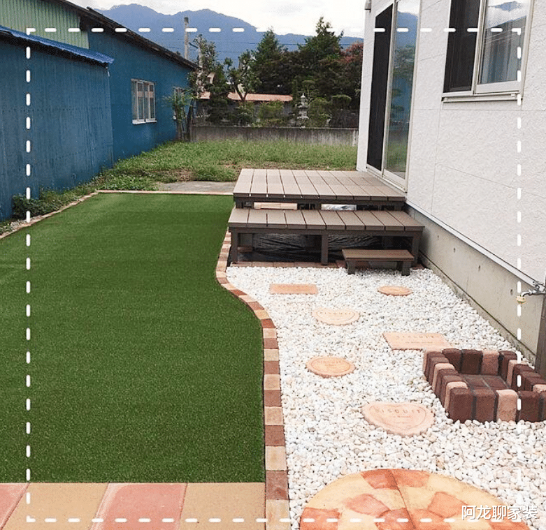 铺院子别单纯用一种了,新做法会更加的好看,利用率实现翻番