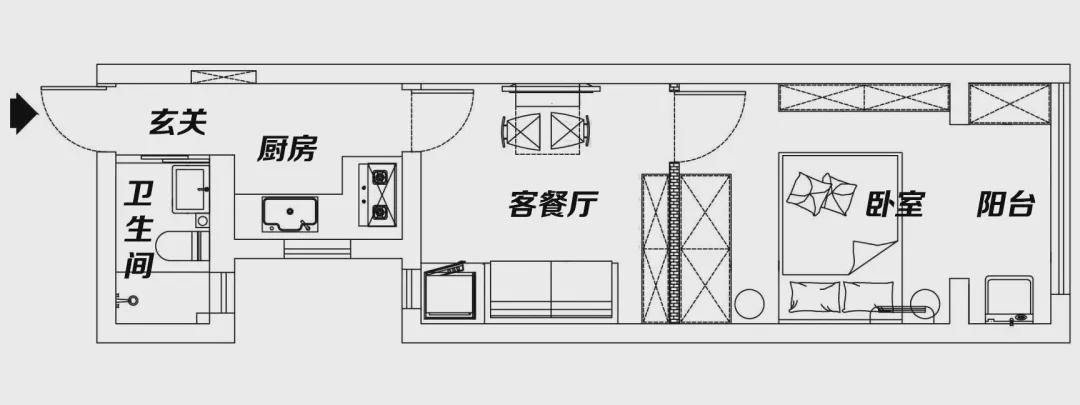 她家33㎡，坚持全屋打满柜子，收纳颜值两不误，看着就让人羡慕