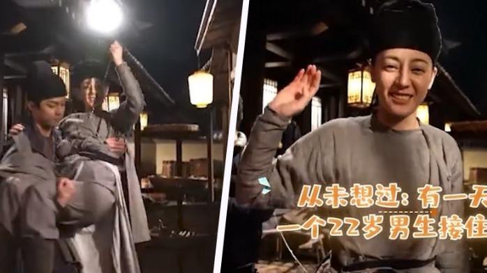 迪丽热巴|抱杨洋像爷爷，抱任嘉伦像奶奶，抱吴磊像姥姥，热巴单身有原因的