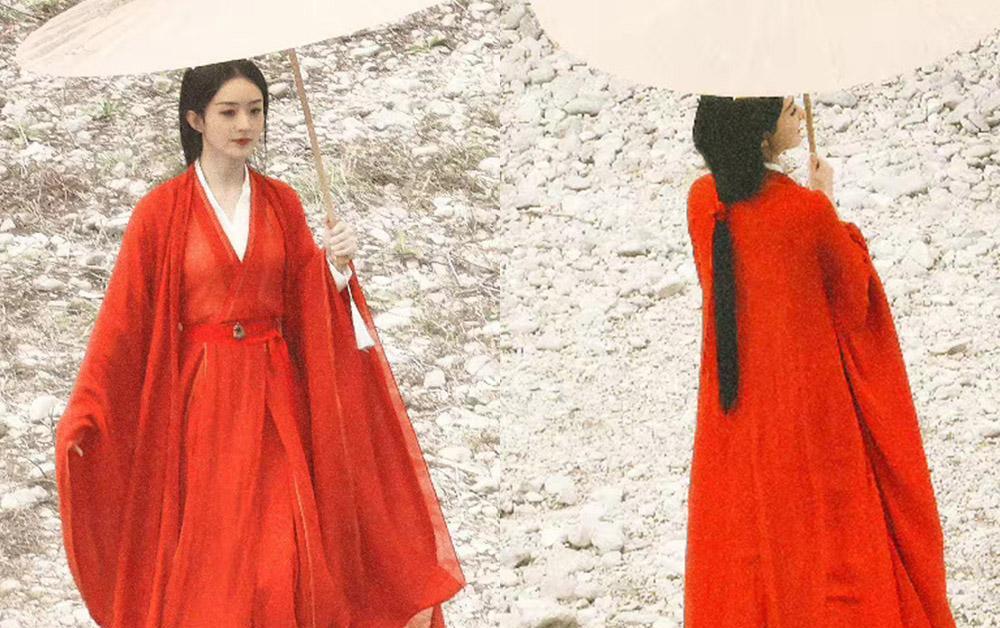 赵丽颖|《与凤行》赵丽颖的9套造型,长枪王服太帅了,魏晋白衣很耐看!