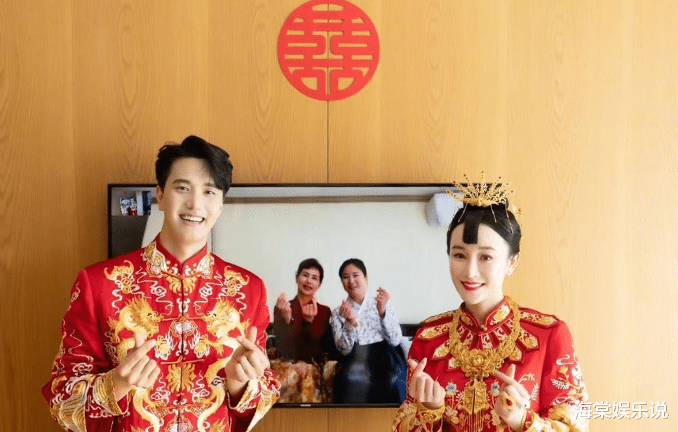 宋芸桦|张檬中式婚礼照曝光！大红色喜服黄金首饰太耀眼，凤冠霞帔美翻了