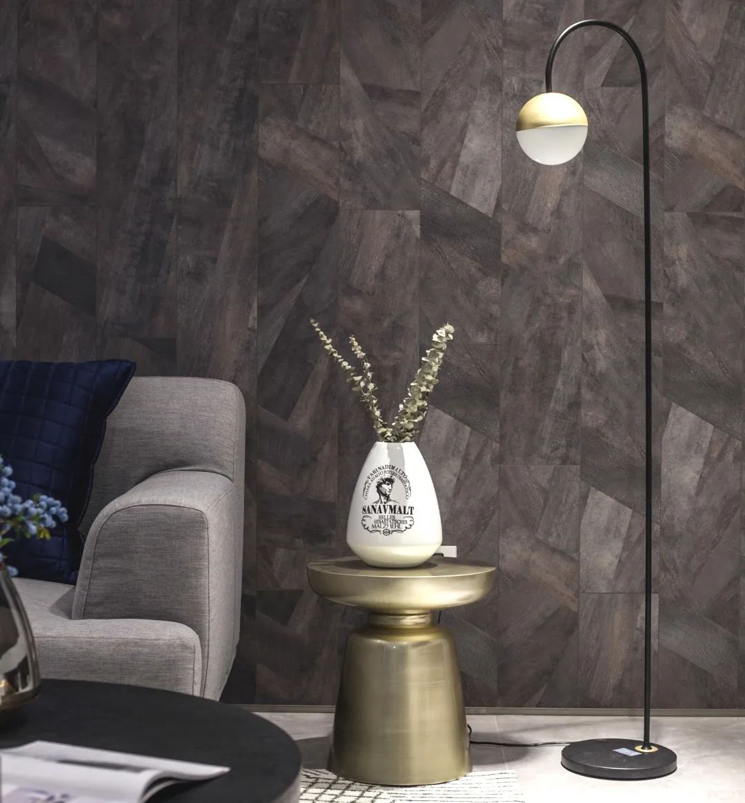 客厅隐形门,无主灯设计,96m2现代三居室