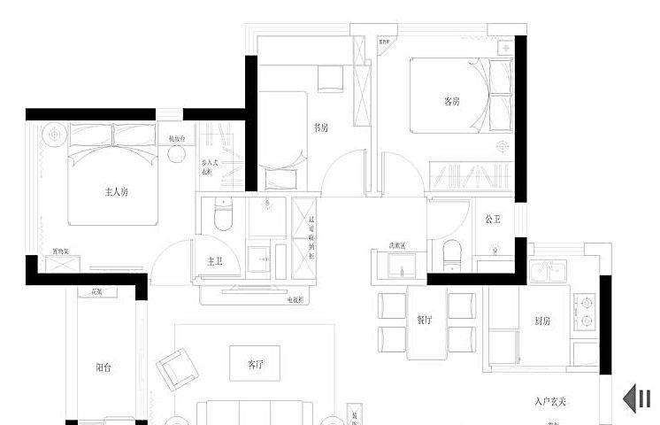 111㎡北欧小三居完工,硬装就花8万,效果堪比18万!