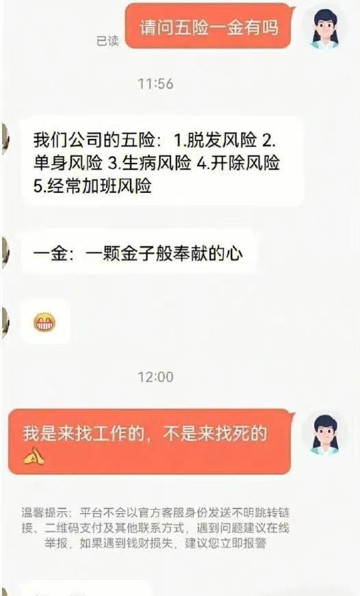 富二代|理不直气也壮？毕业生要“五险”被hr嘲笑：你以为你来当公务员呢