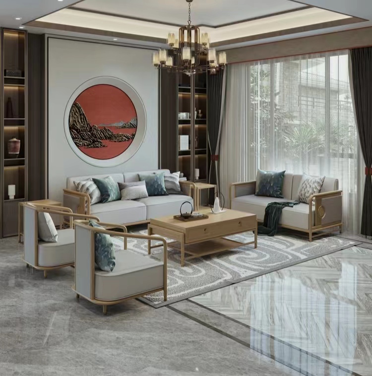 新中式实木家具，彰显出别致的东方韵味