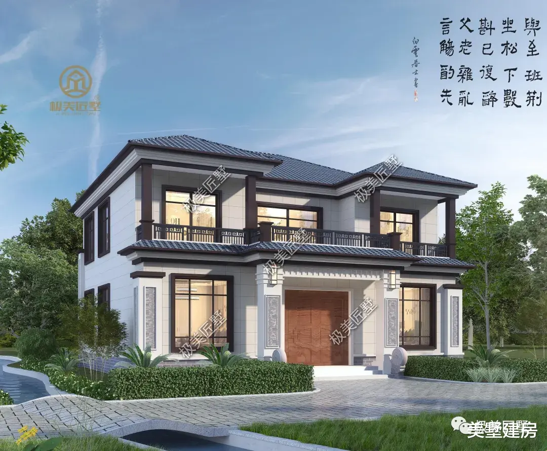 回老家建房，新中式是一个好选择，稳重实用接地气！