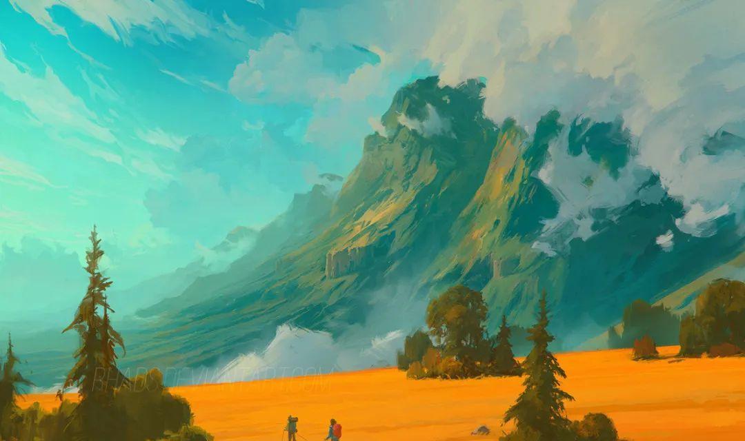 奇幻瑰丽的场景，和插画师阿尔乔姆来一场梦幻之旅