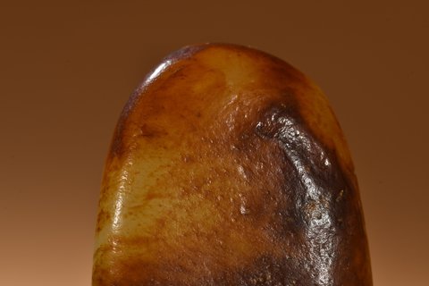 古董|和田玉一品清廉把件