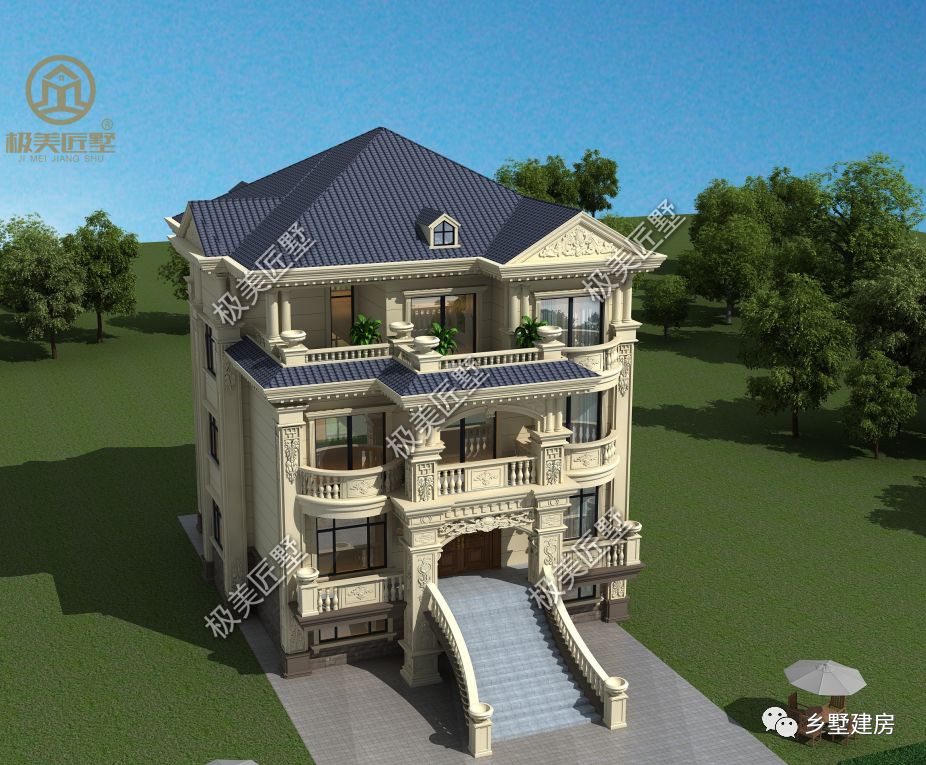 奢华欧式范别墅,回村建上一栋,绝对惊艳十里八乡