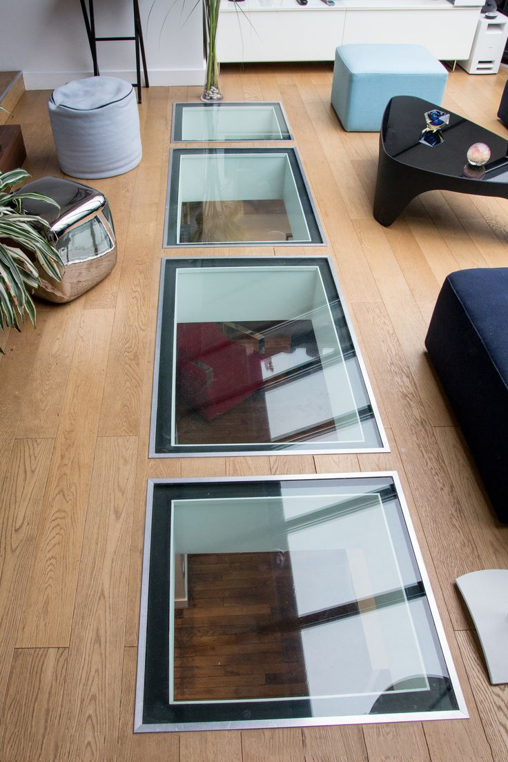 露台铺防腐木地板,我偏要预留50公分,拼铺玻璃楼下空间亮堂2倍