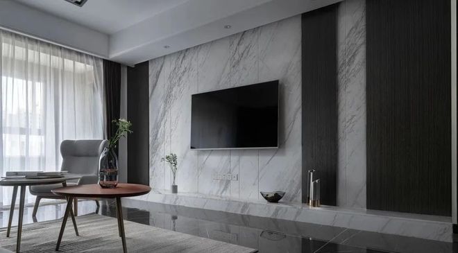 客厅电视背景墙就该这样装，耐看又省钱，用多久都不会过时
