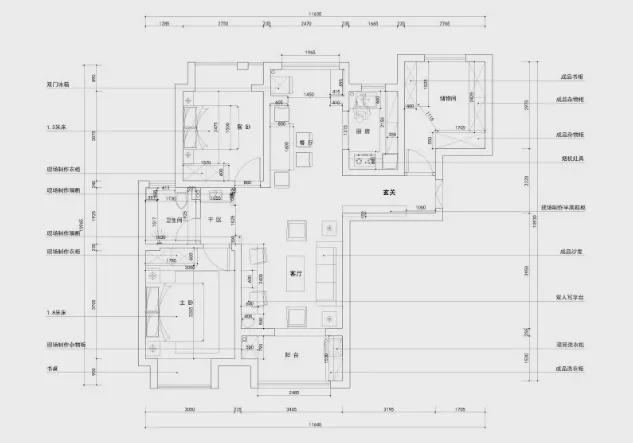 110㎡舒适北欧风格装修，清新惬意又有格调的家