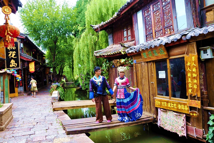 |中国情侣爱去的浪漫古城，位于云南省，很适合享受愉快的旅行