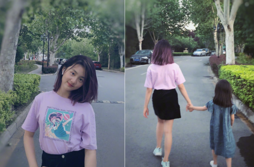 孙莉|孙莉带8岁女儿烫头发，多妹缺两颗门牙太抢镜，五官精致超像姐姐