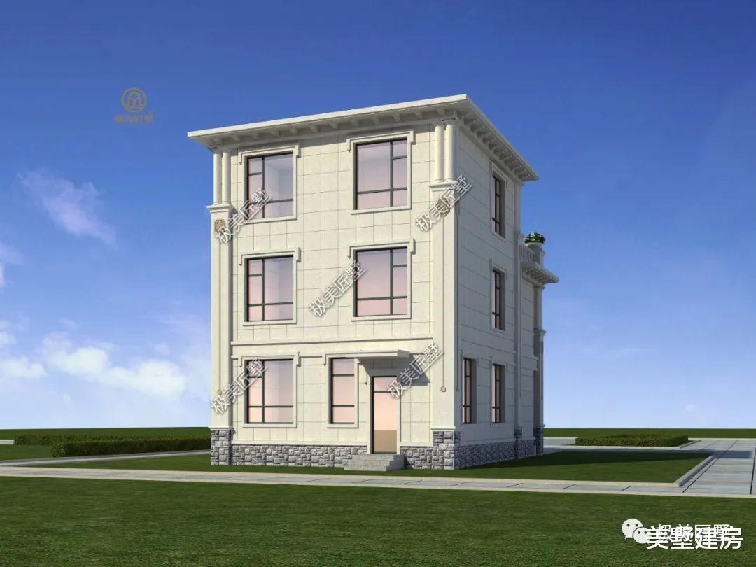 开间小进深大,想建好看的三层欧式别墅,点进来看看