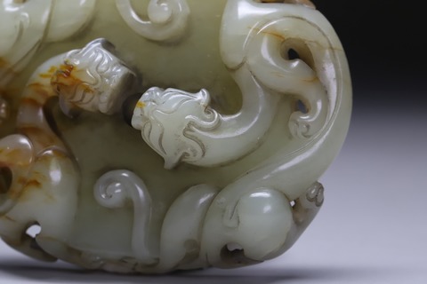 和田玉籽料|和田玉籽料“螭龙玉珮”