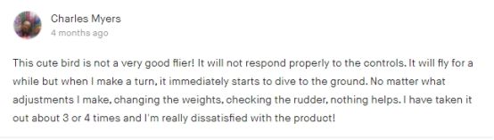 众筹|追踪6000多人众筹的仿生无人机后续市场反馈?