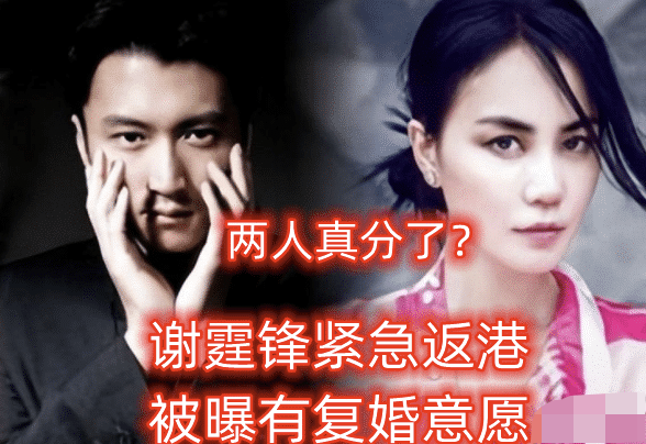 谢霆锋|谢霆锋与王菲分手后晒帅照!戴眼镜难掩憔悴,回港想与张柏芝复婚