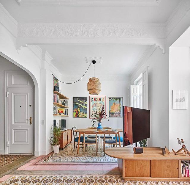 圆润拱形+水泥花砖，能让家里的颜值翻翻！