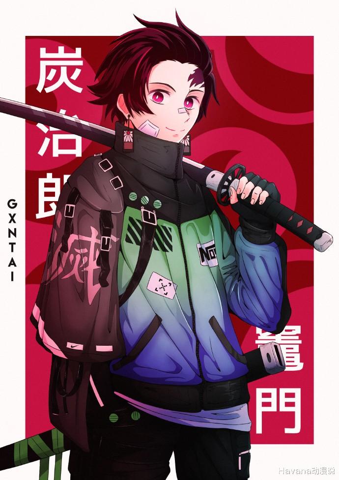 祢豆子|现代机能风的《鬼灭之刃》，祢豆子变御姐，虫柱气场是真的大