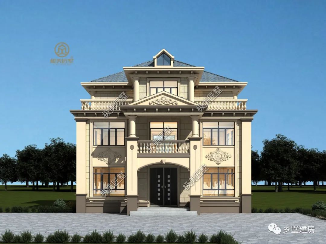 开间大进深小,试试建对称欧式,精致又大气