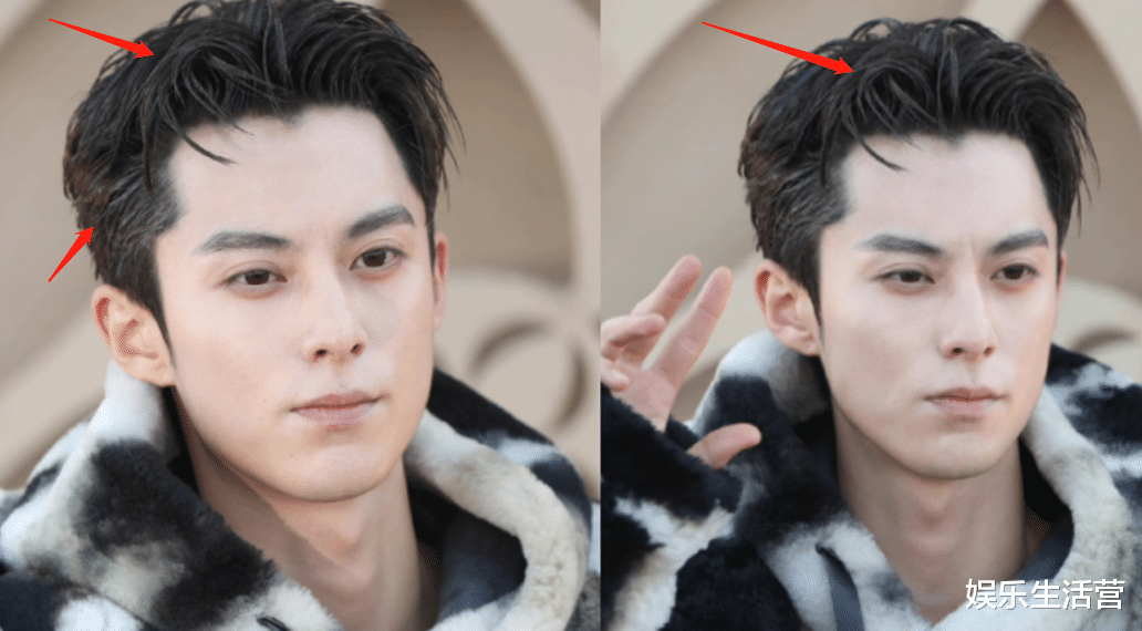 白敬亭|LV秀生图精修对比:白敬亭龚俊发腮朱一龙显老,王鹤棣被指大油头