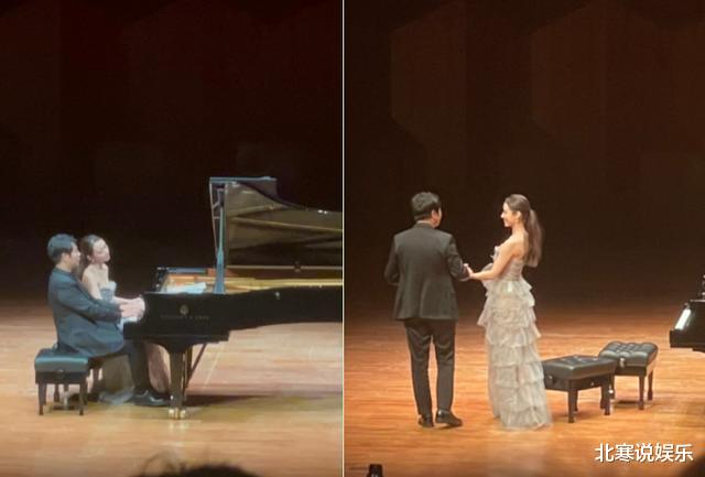 那英|邱淑贞女儿看郎朗夫妇演出！穿短裙露一双细腿，五官精致眼睛超大