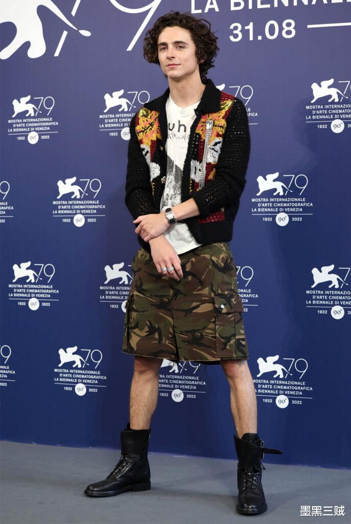 威尼斯|跨越性别?法国男神的大胆尝试,威尼斯红毯“甜茶”“衣鸣惊人”