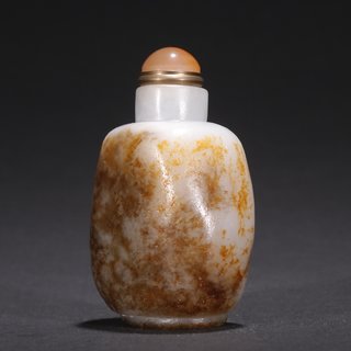 鼻烟壶|旧藏·和田玉籽料原石鼻烟壶