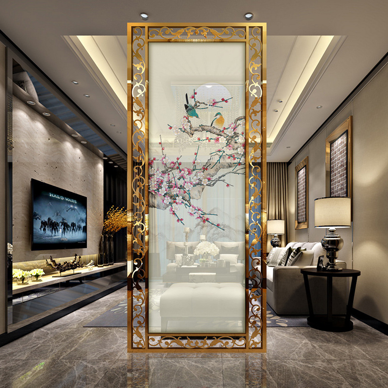 别墅|轻奢质感屏风,更显贵气美观