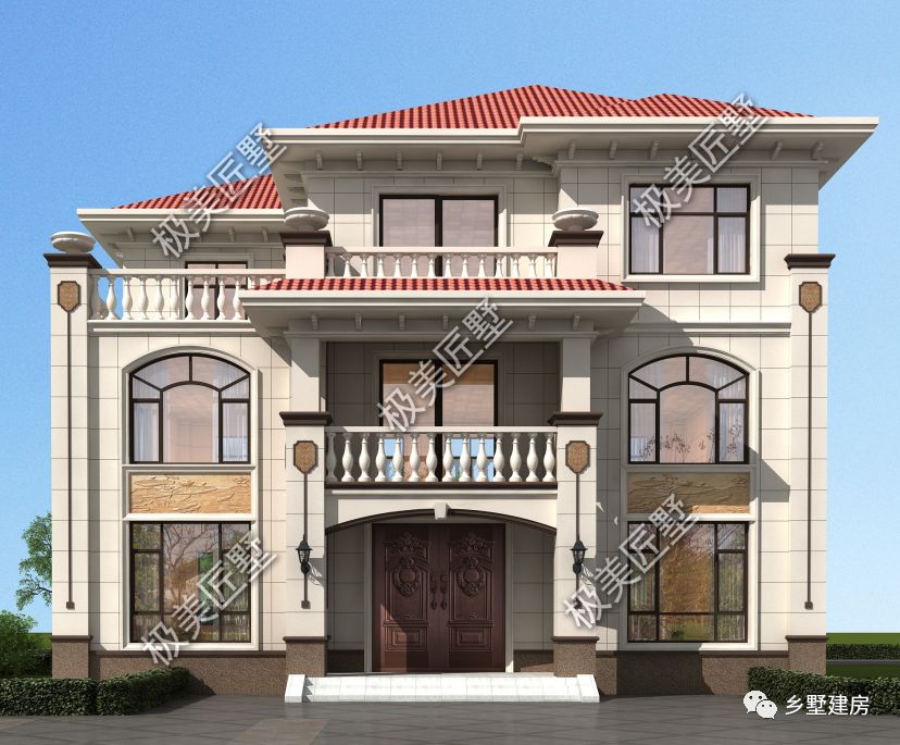 欧式三层小洋楼,回乡建房的不二之选,喜欢就赶紧收藏起来