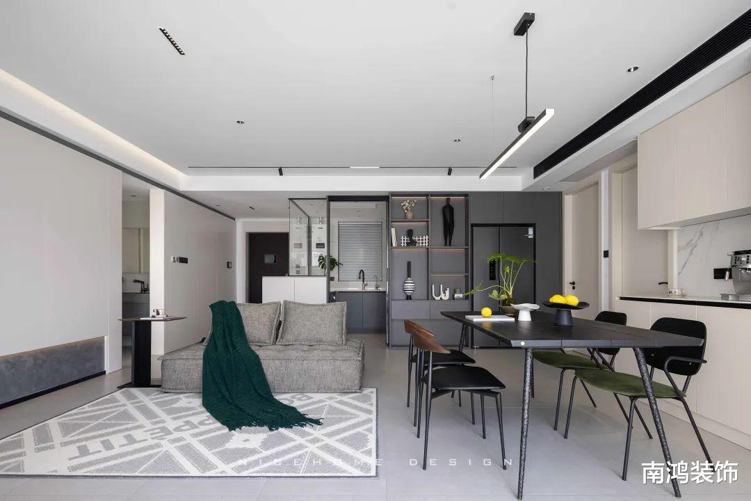 中骏合景府 | 100㎡现代极简,平和有序,淡雅从容