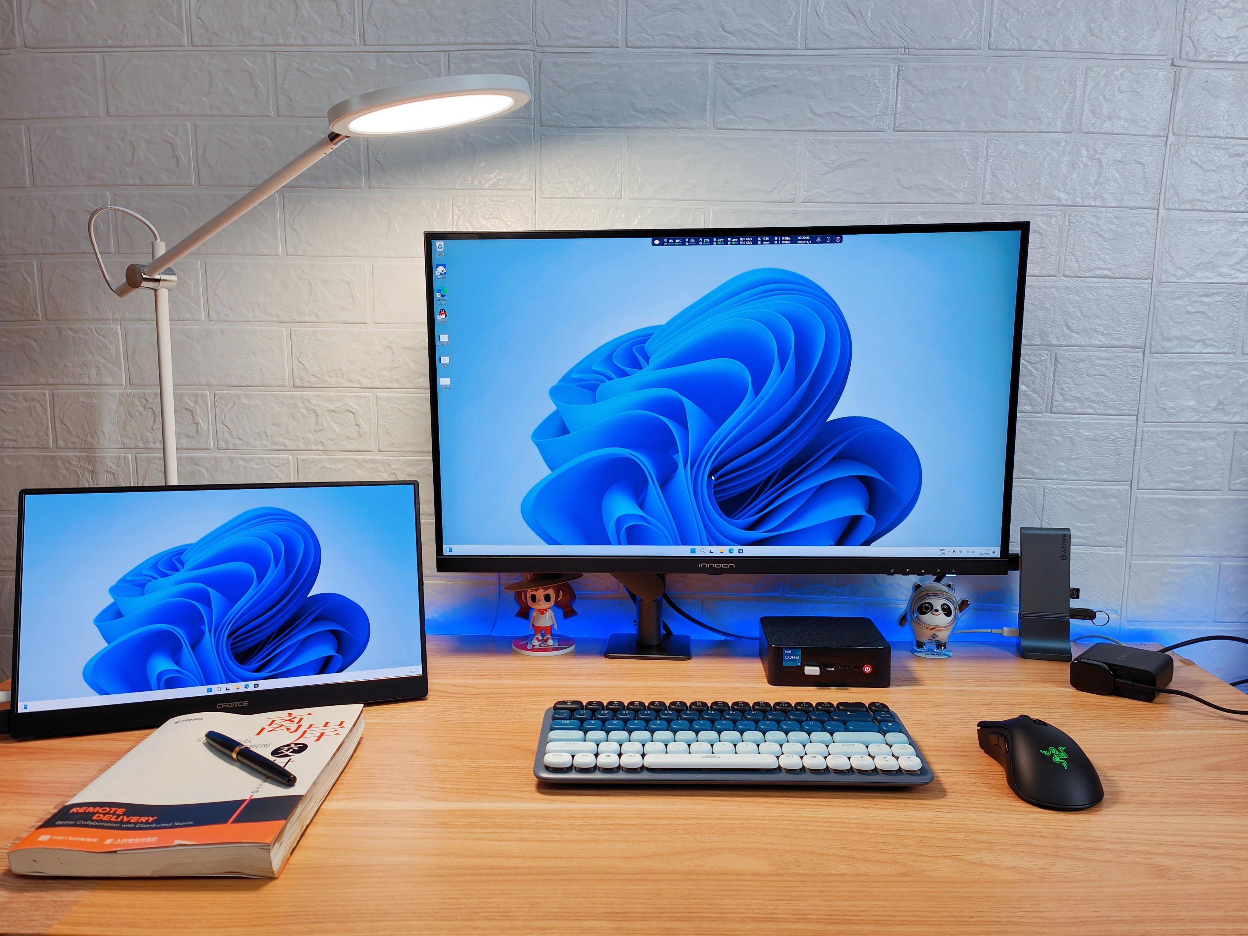 显示器|好用的桌面不再凌乱,打造极致生产力,小桌面有这些就足够了