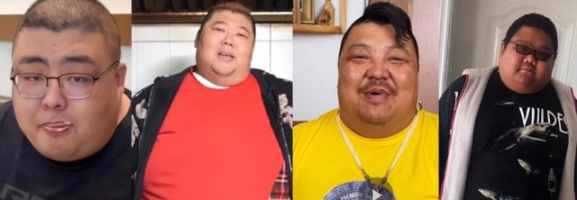 彩妆品牌 吃播四巨头之一的胖猴仔，减重200斤后重操旧业，网友：不长记性