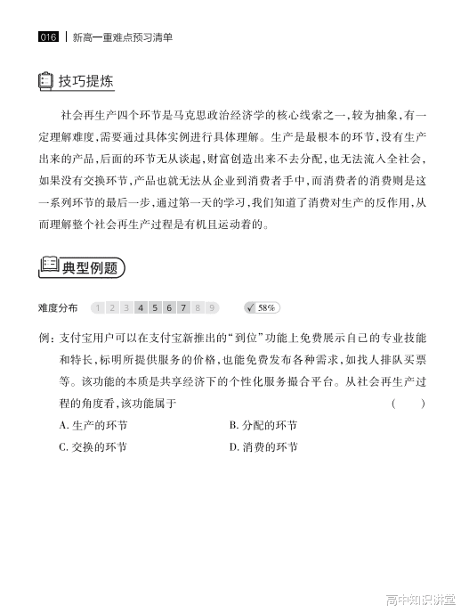 高校|高一政治知识点整合，高频考点+典型题剖析，高中三年通用！