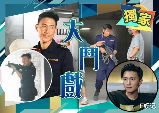 张学友|张学友复出拍戏首日帅气现身 与谢霆锋穿海关制服拍枪战戏份