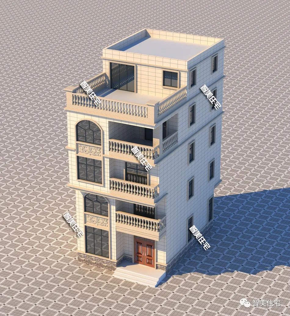 海珠|7×10米，这栋平顶住宅有五层，做法在广东农村广受欢迎