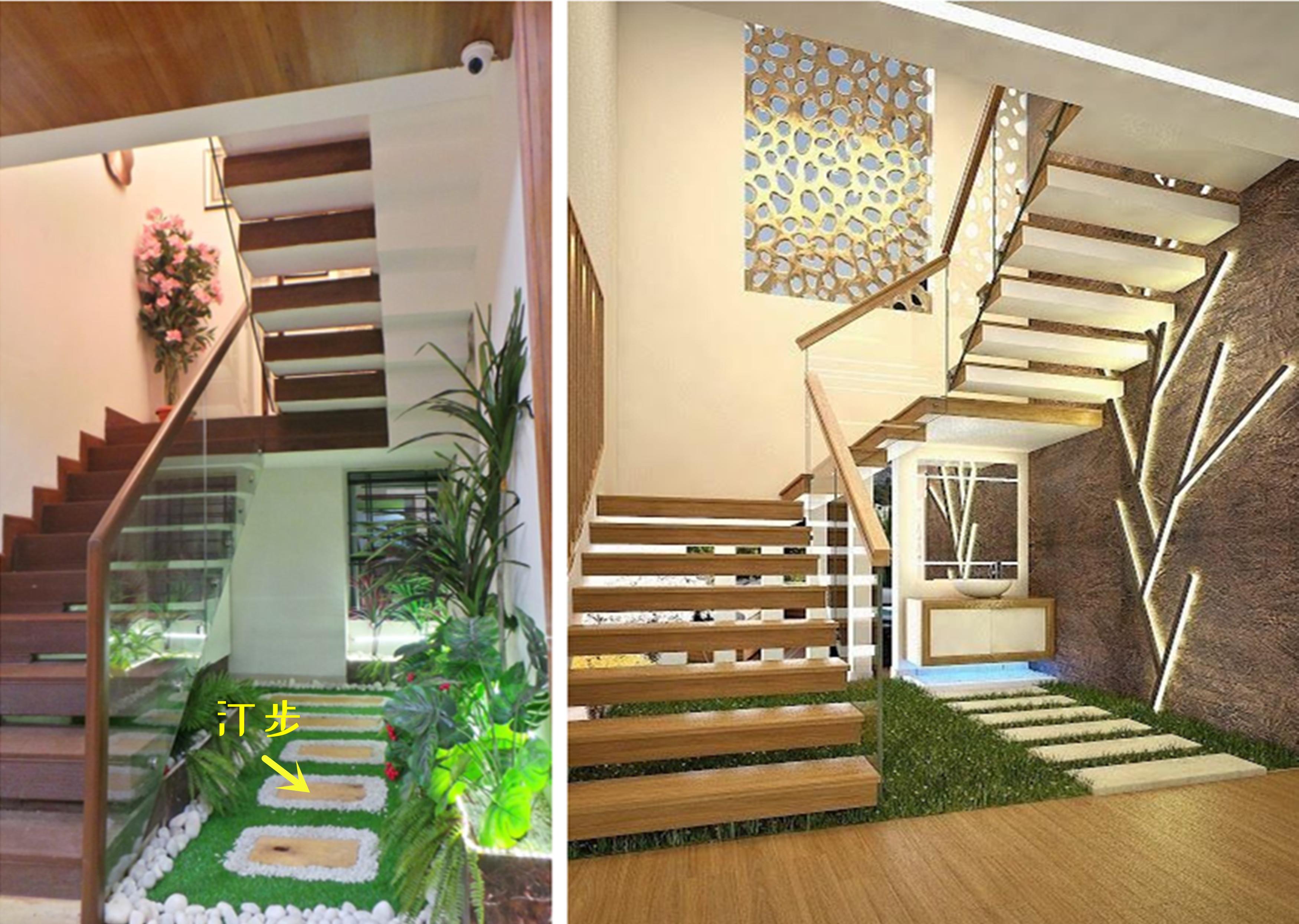 倘若没有院子，那我要在楼梯下面造一处景，潺潺流水，好不惬意