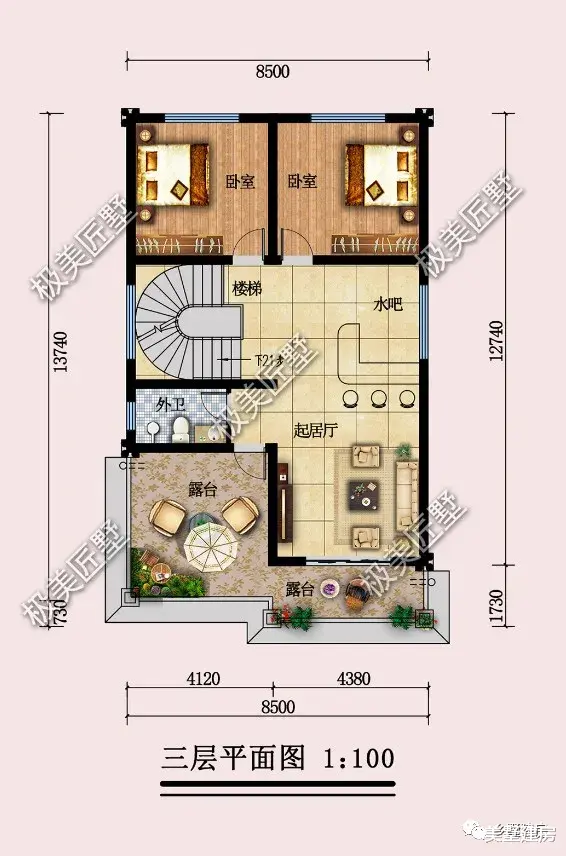 建房建得好,生活也美妙,开间八米多,就选这款!