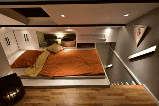 26㎡小户型三角顶楼复式,边角很难利用,他花6W打造7室小洋房