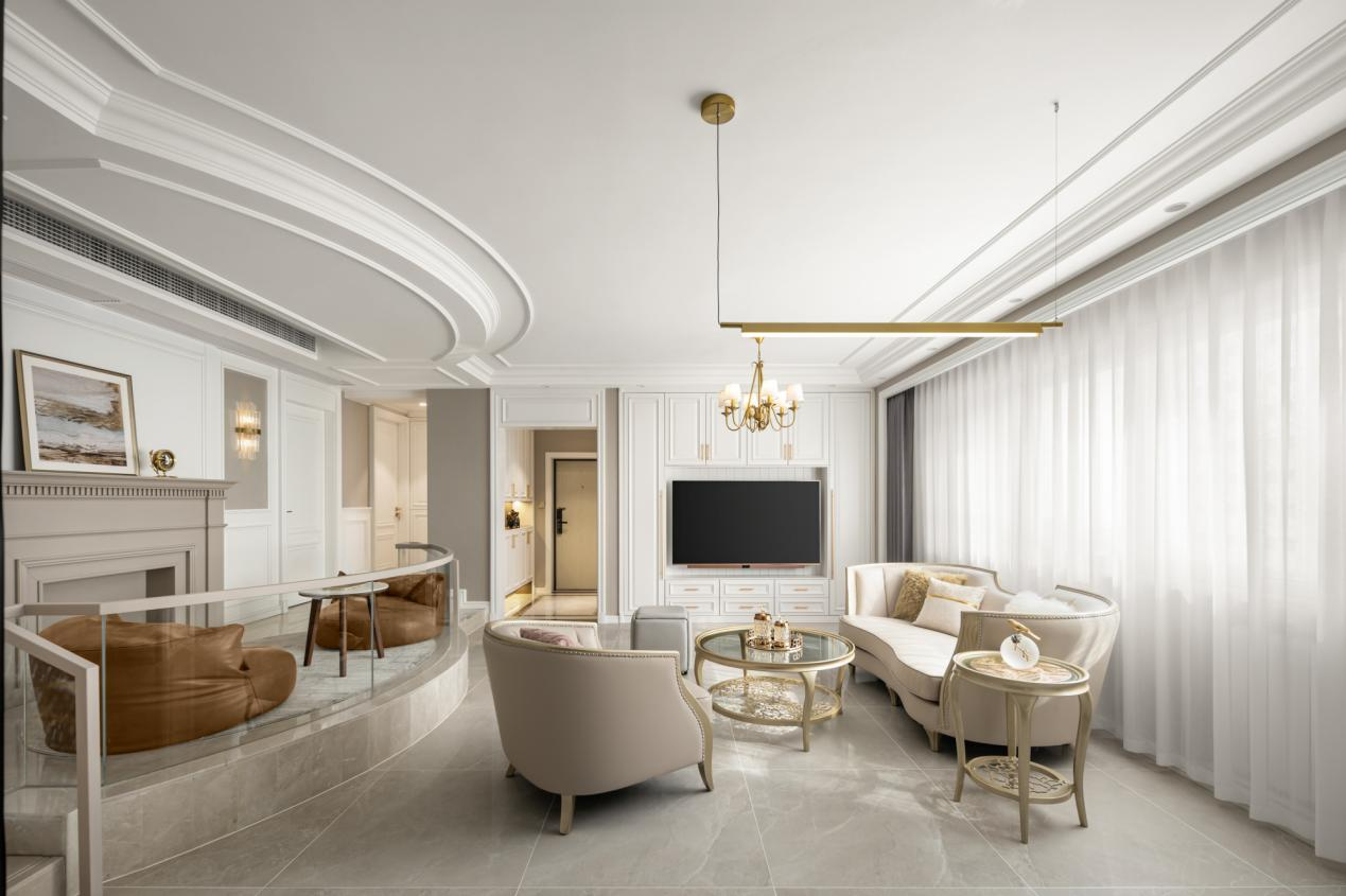 美式风旧房改造案例 一起欣赏优雅跃层!