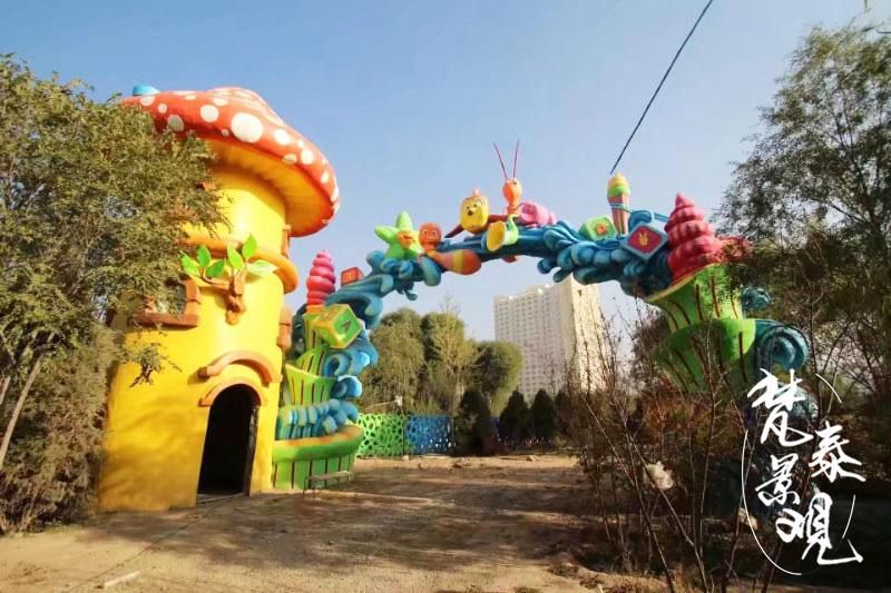 大门|游乐场假山假树大门的塑造方式