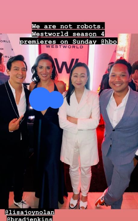 吴彦祖|吴彦祖全家高调亮相红毯！老婆穿黑裙好显老，9岁女儿染红发真潮