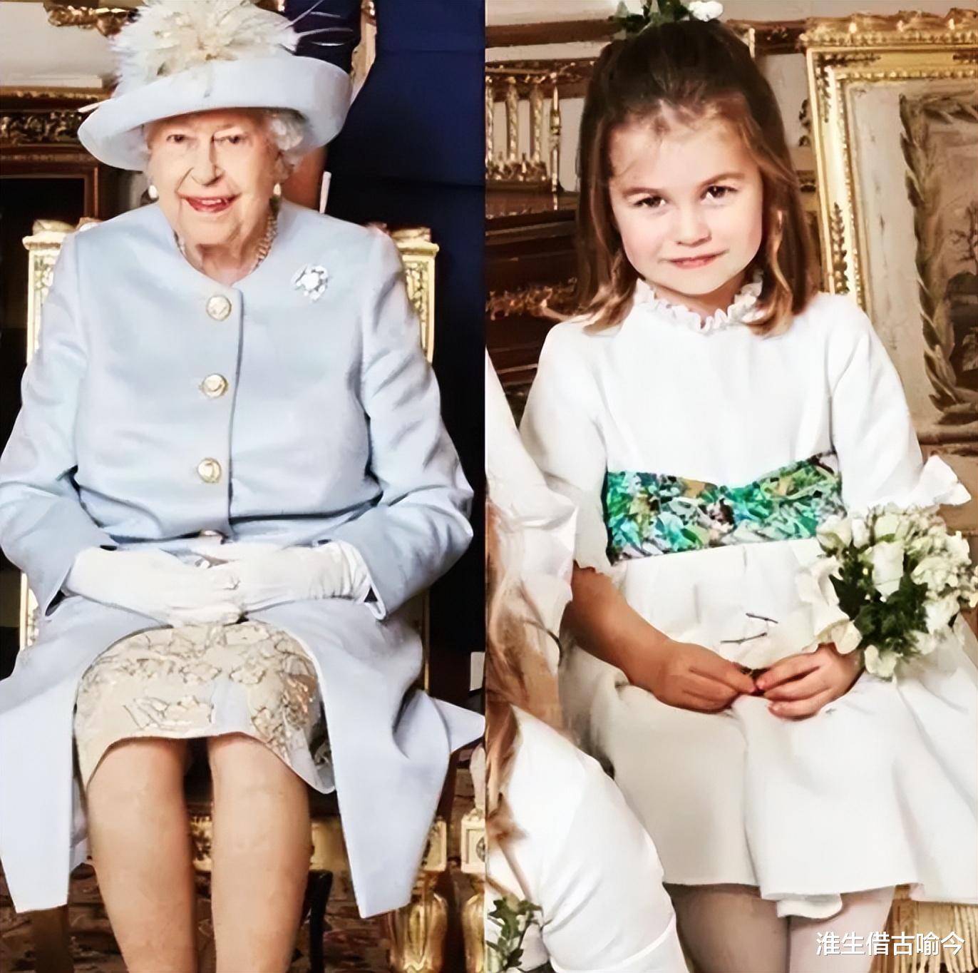夏洛|2019年，小男孩给夏洛特送鲜花，她忘了给女王行屈膝礼，凯特踢她