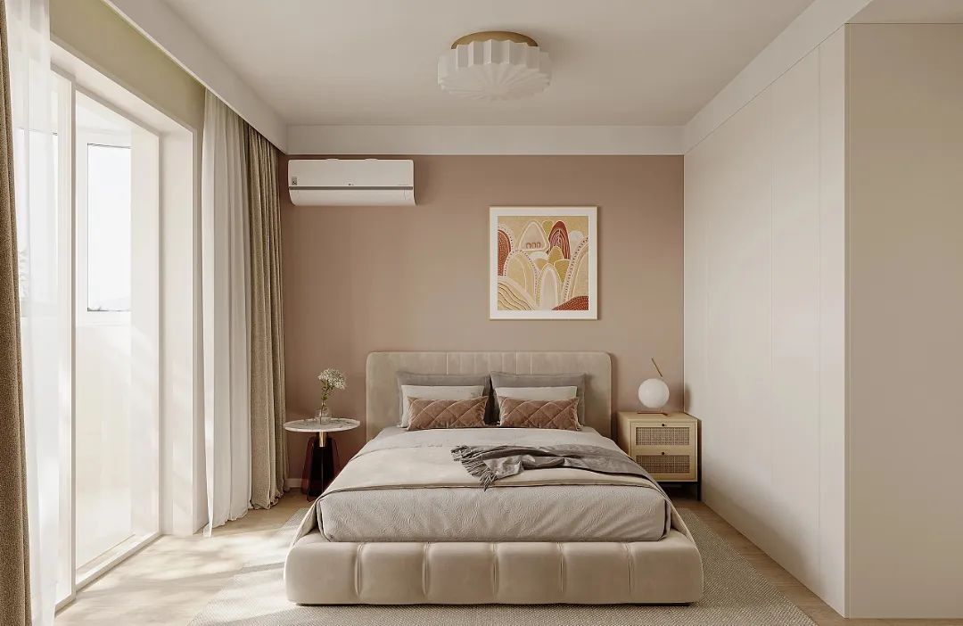 菡萏怡景装饰 | 奶油色系的日式风,这样的开放式客餐厨设计,好看不翻车!