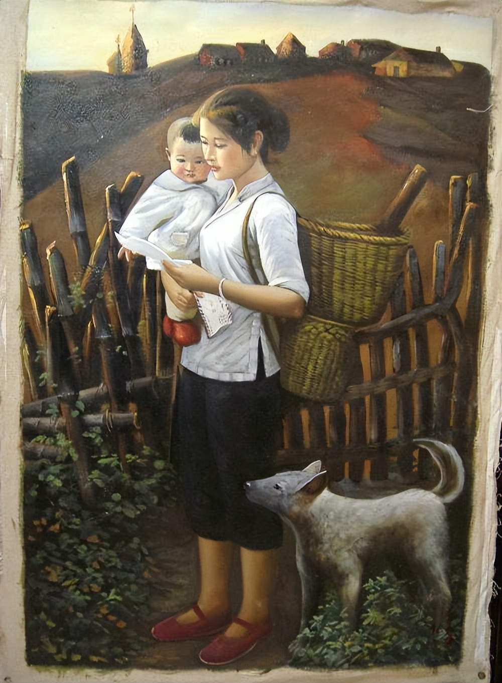 一组油画,带你走进70年代农村生活