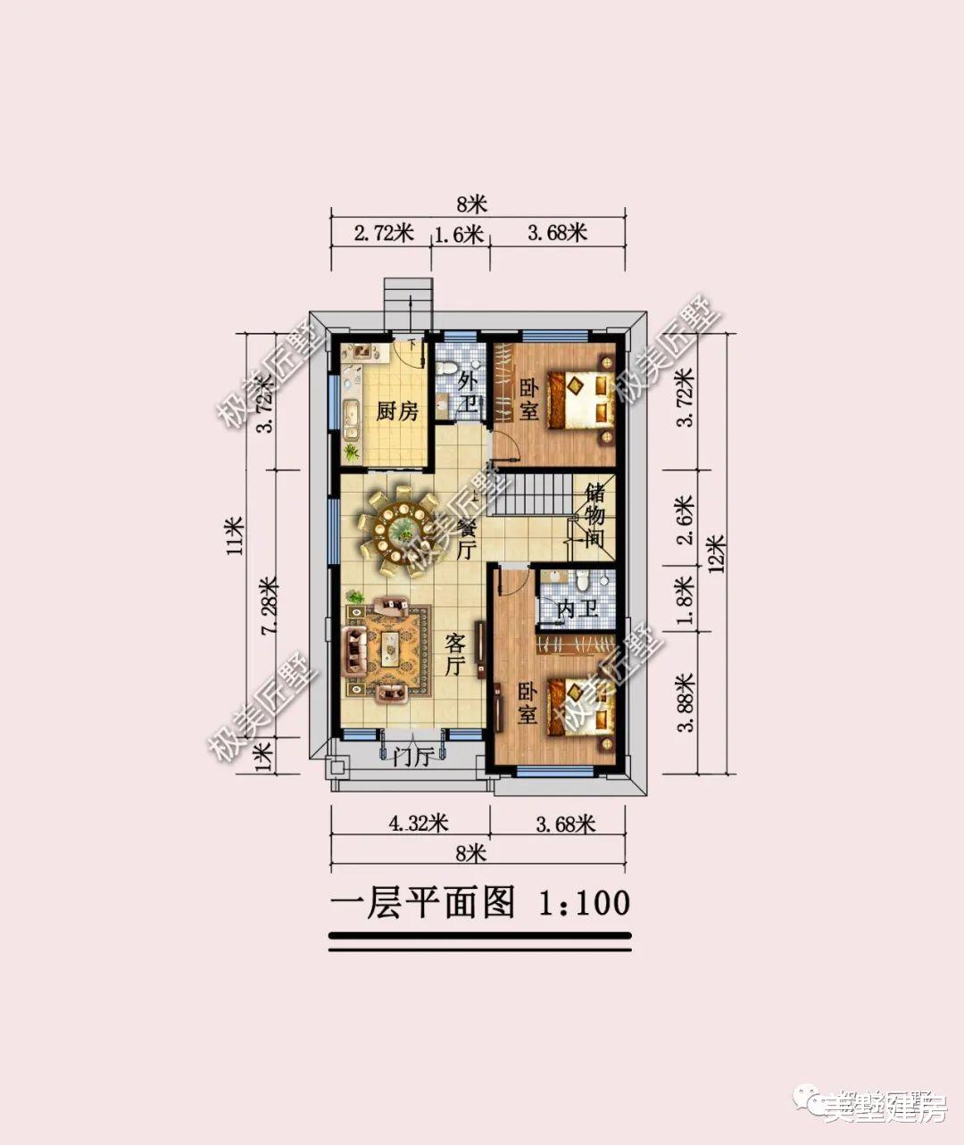 开间小进深大,想建好看的三层欧式别墅,点进来看看