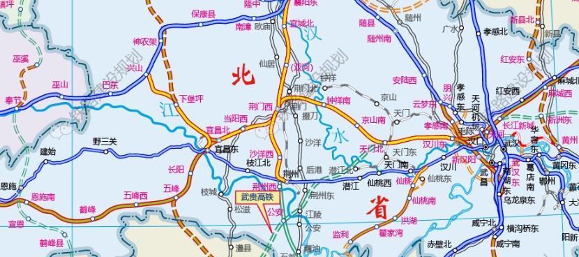 武贵高铁：天门潜江荆州3市，将主推从江陵过江的方案