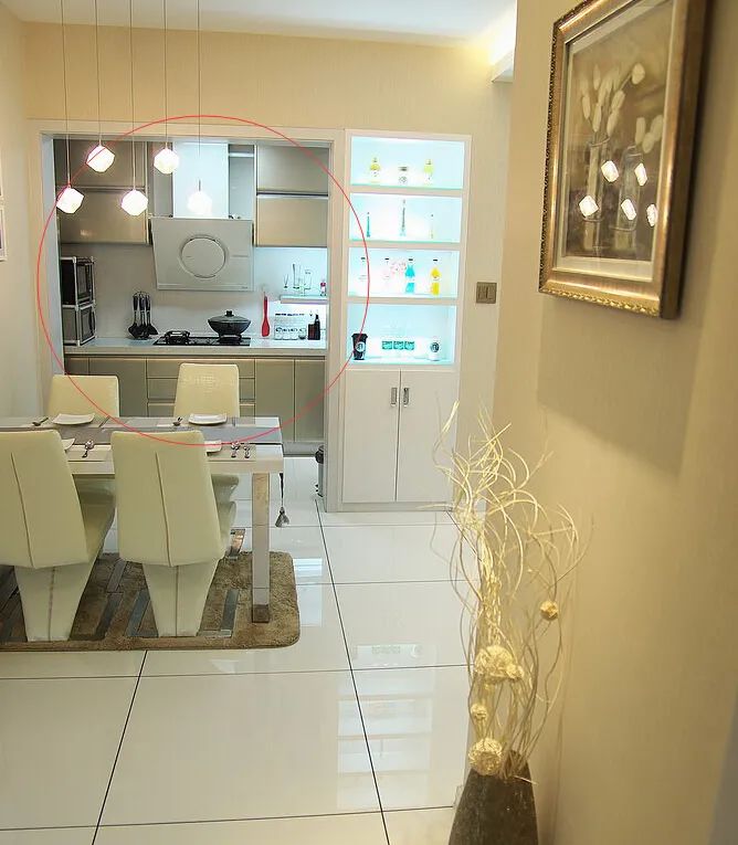 这个才是开放式厨房的真正优点,下次坚决不装封闭式厨房!